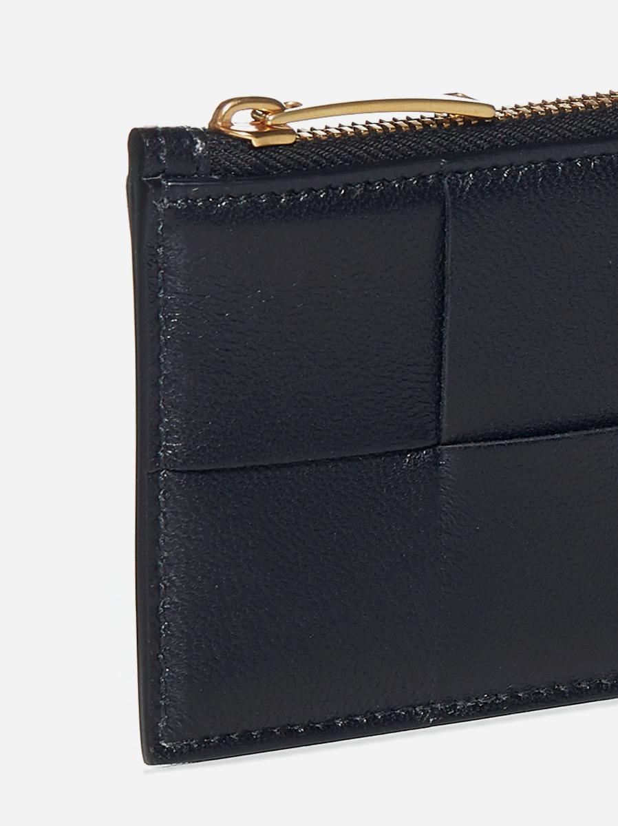 BOTTEGA VENETA Portacarte con zip in pelle Intreccio Vendite Flash