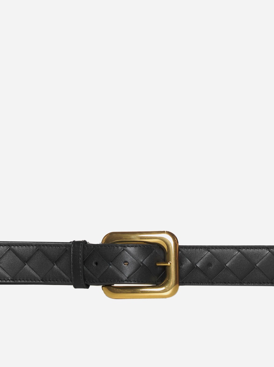 BOTTEGA VENETA Cintura in pelle Intrecciato Nuova