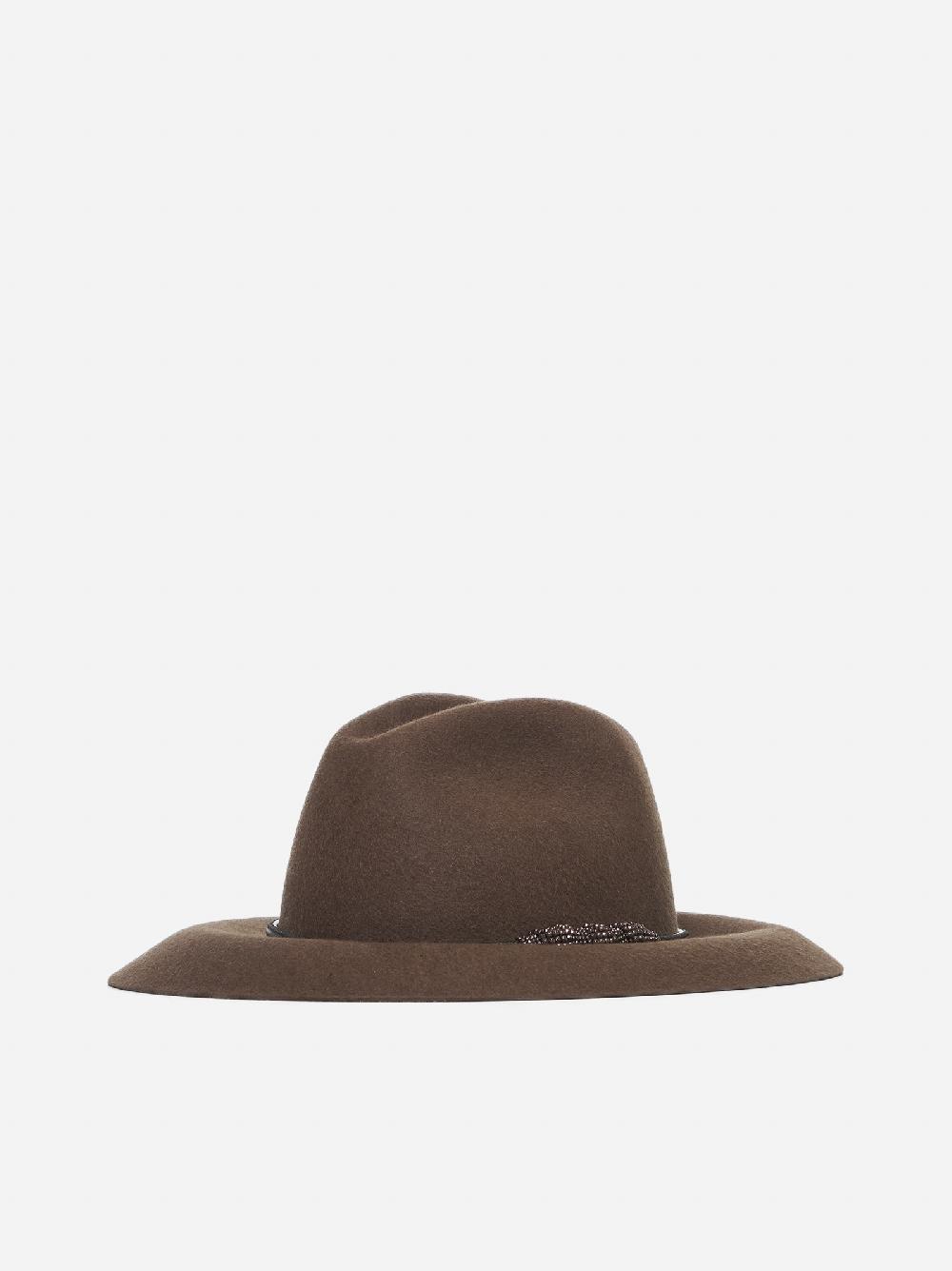 BRUNELLO CUCINELLI Cappello fedora in feltro Qualità