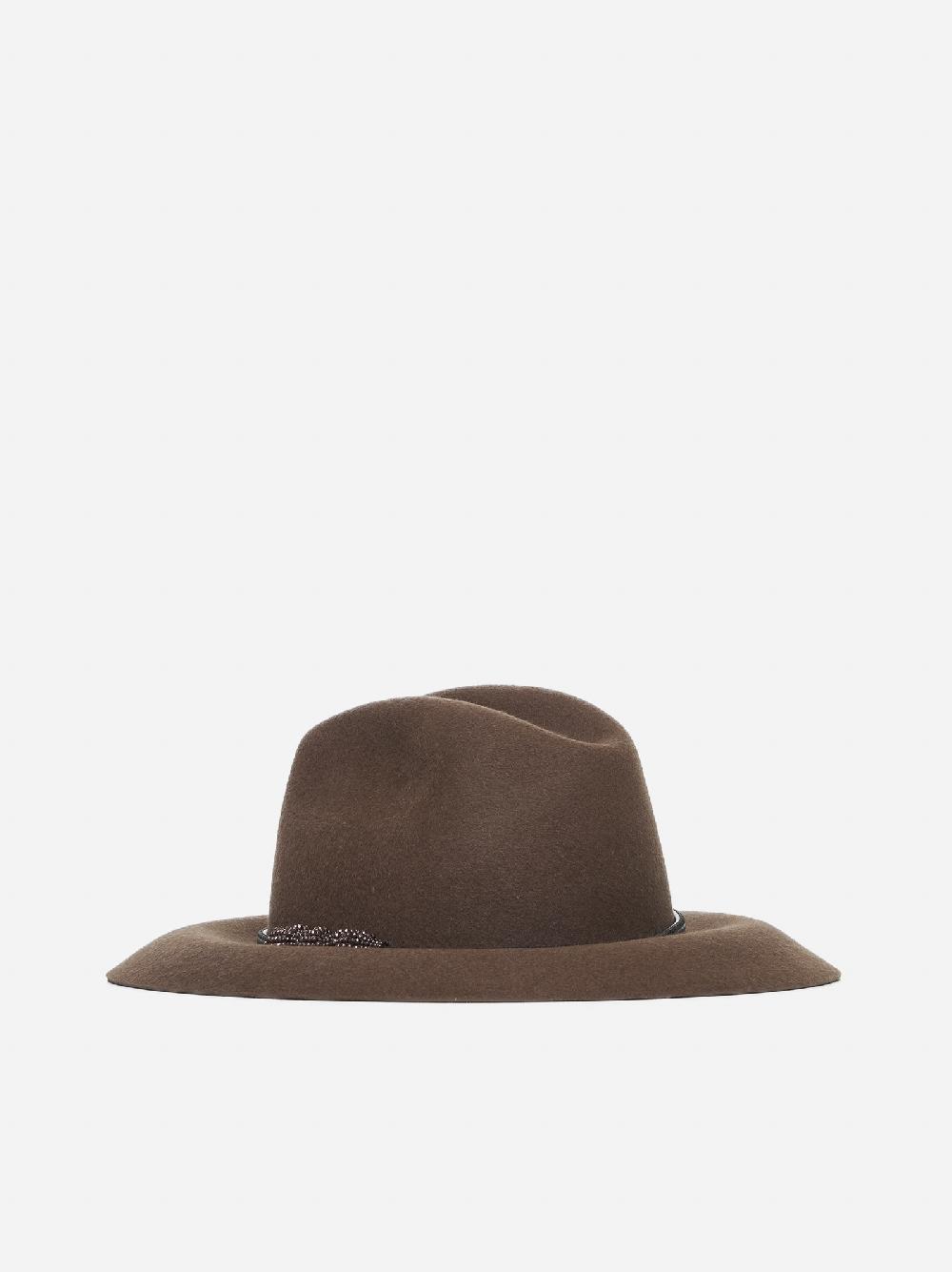 BRUNELLO CUCINELLI Cappello fedora in feltro Qualità