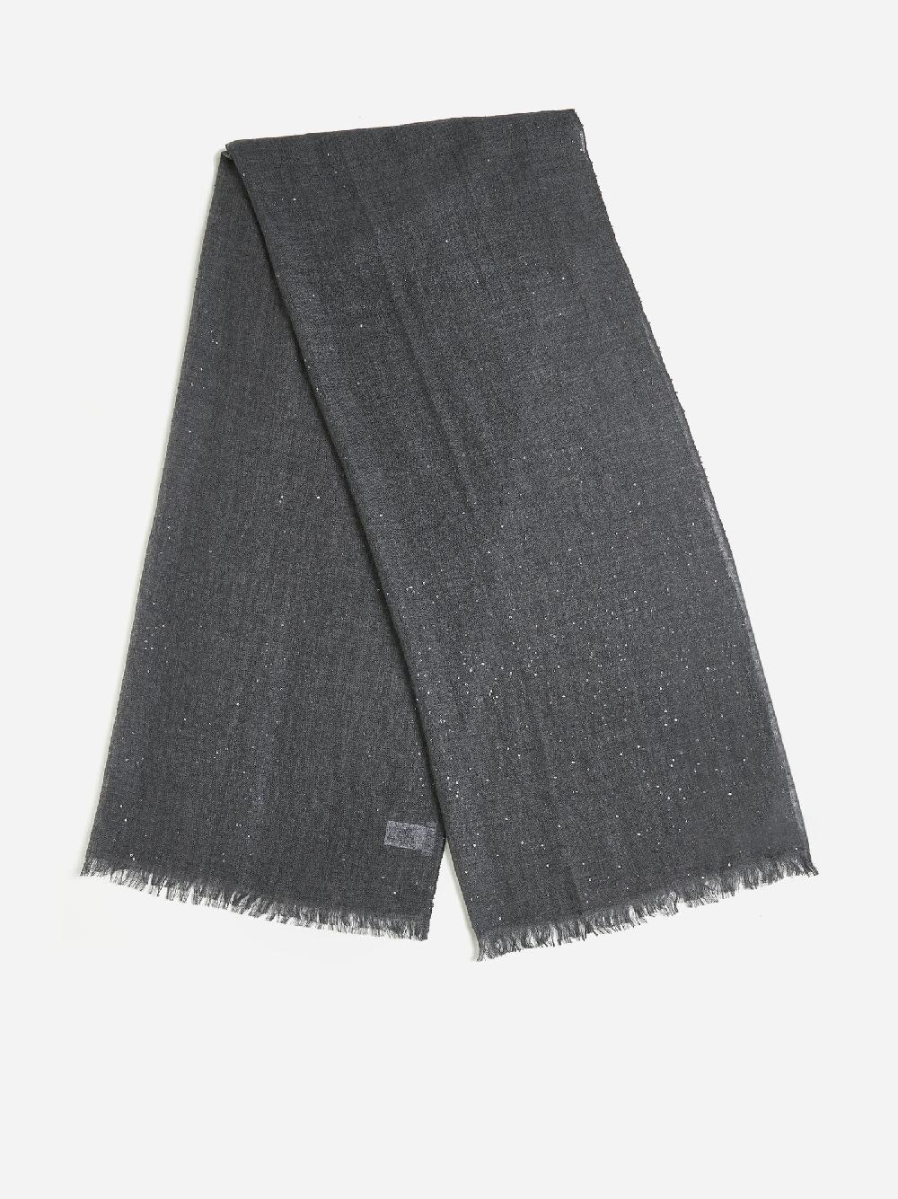 BRUNELLO CUCINELLI Sciarpa in cashmere e seta con paillettes Shopping Online