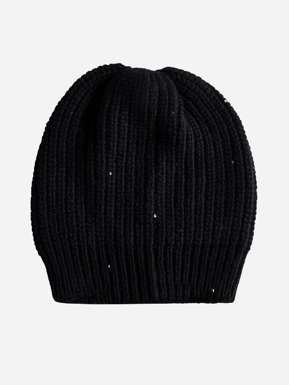 BRUNELLO CUCINELLI Berretto misto cashmere con paillettes Prezzo Ridotto
