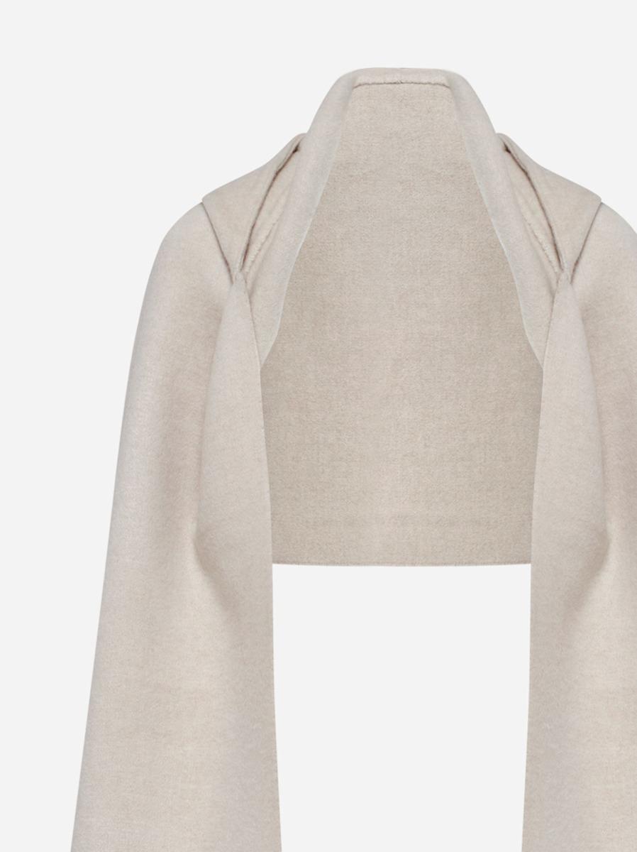 BRUNELLO CUCINELLI Sciarpa con cappuccio in lana e cashmere Sconto