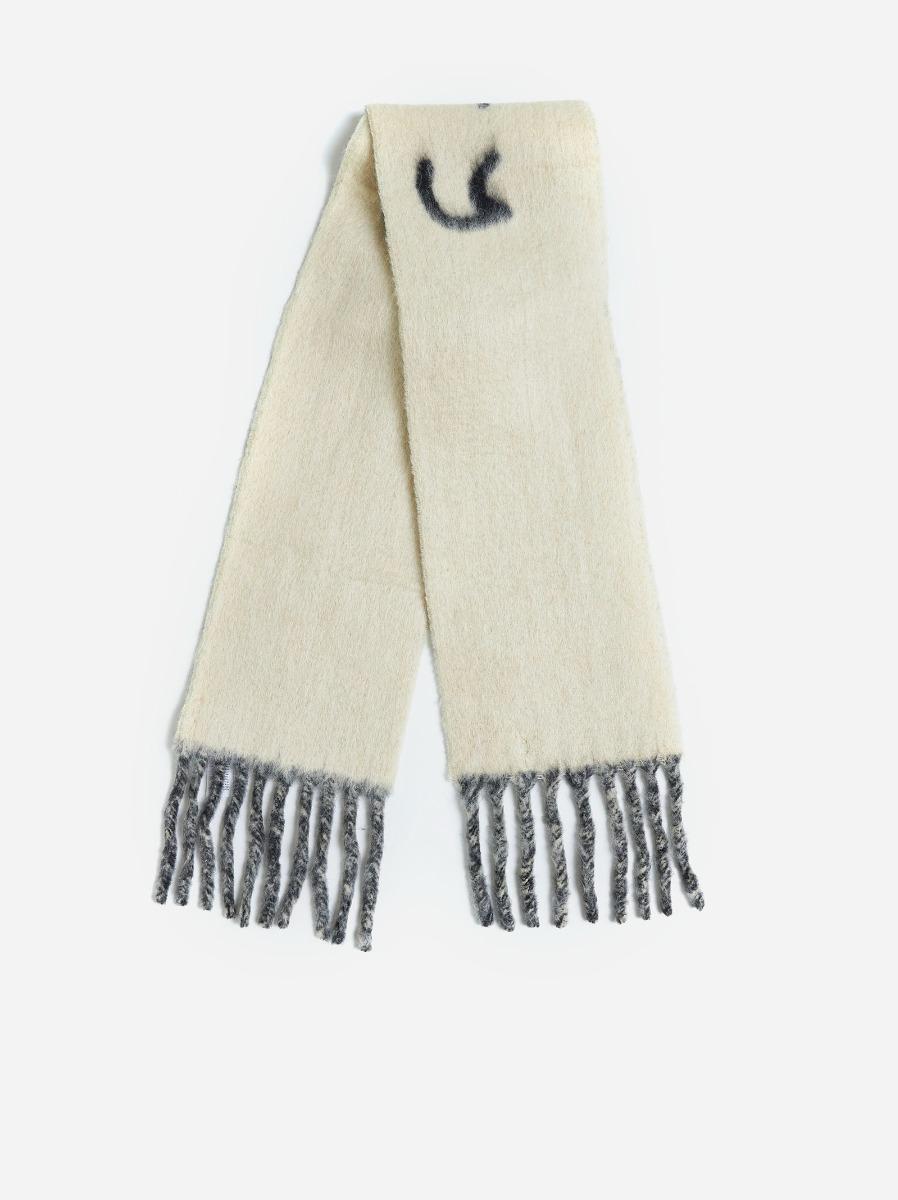 BURBERRY Sciarpa reversibile beige con logo Online