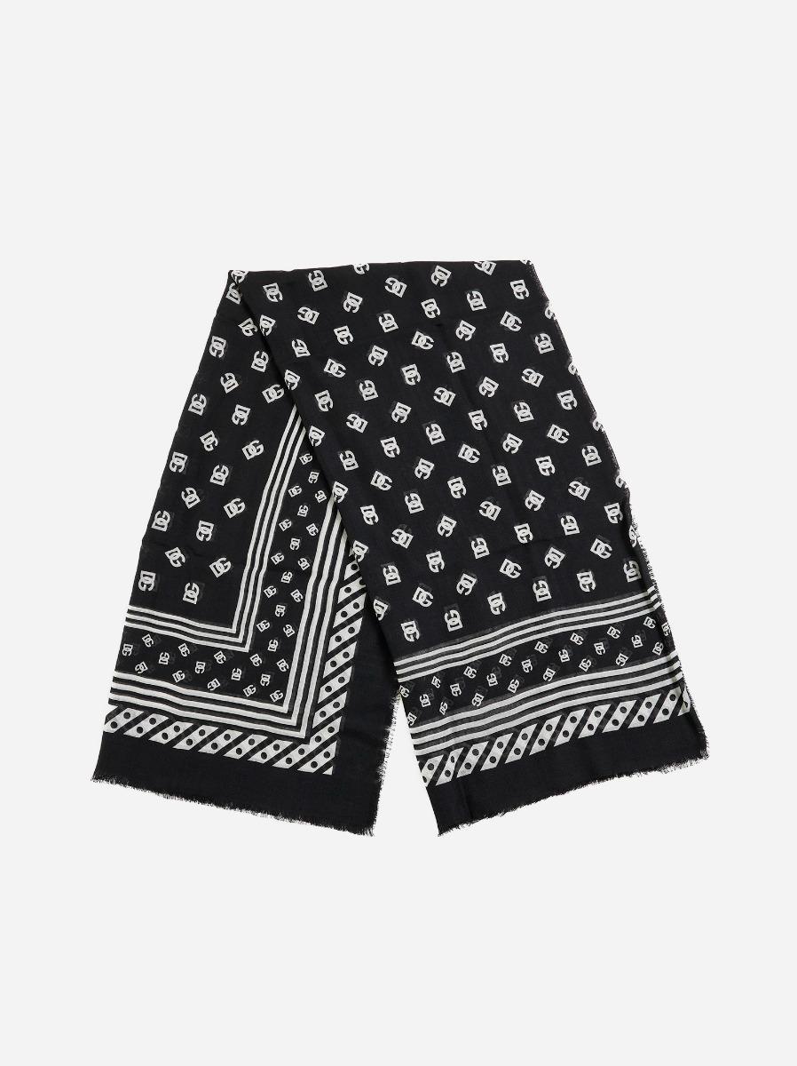 DOLCE & GABBANA Sciarpa in cashmere e seta DG Negozio
