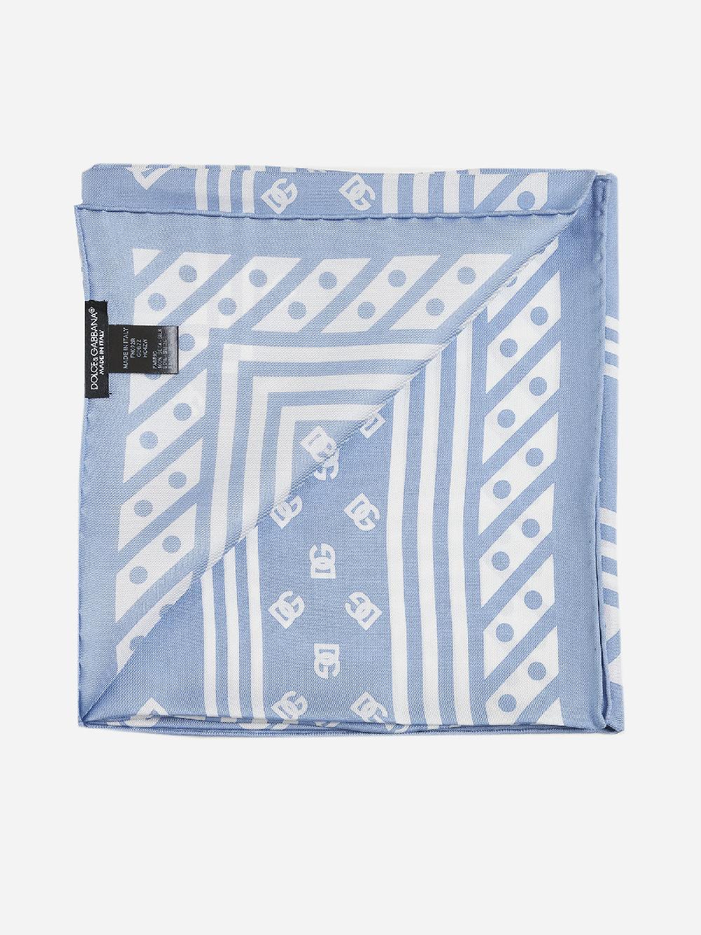 DOLCE & GABBANA Foulard in seta a stampa DG Nuova