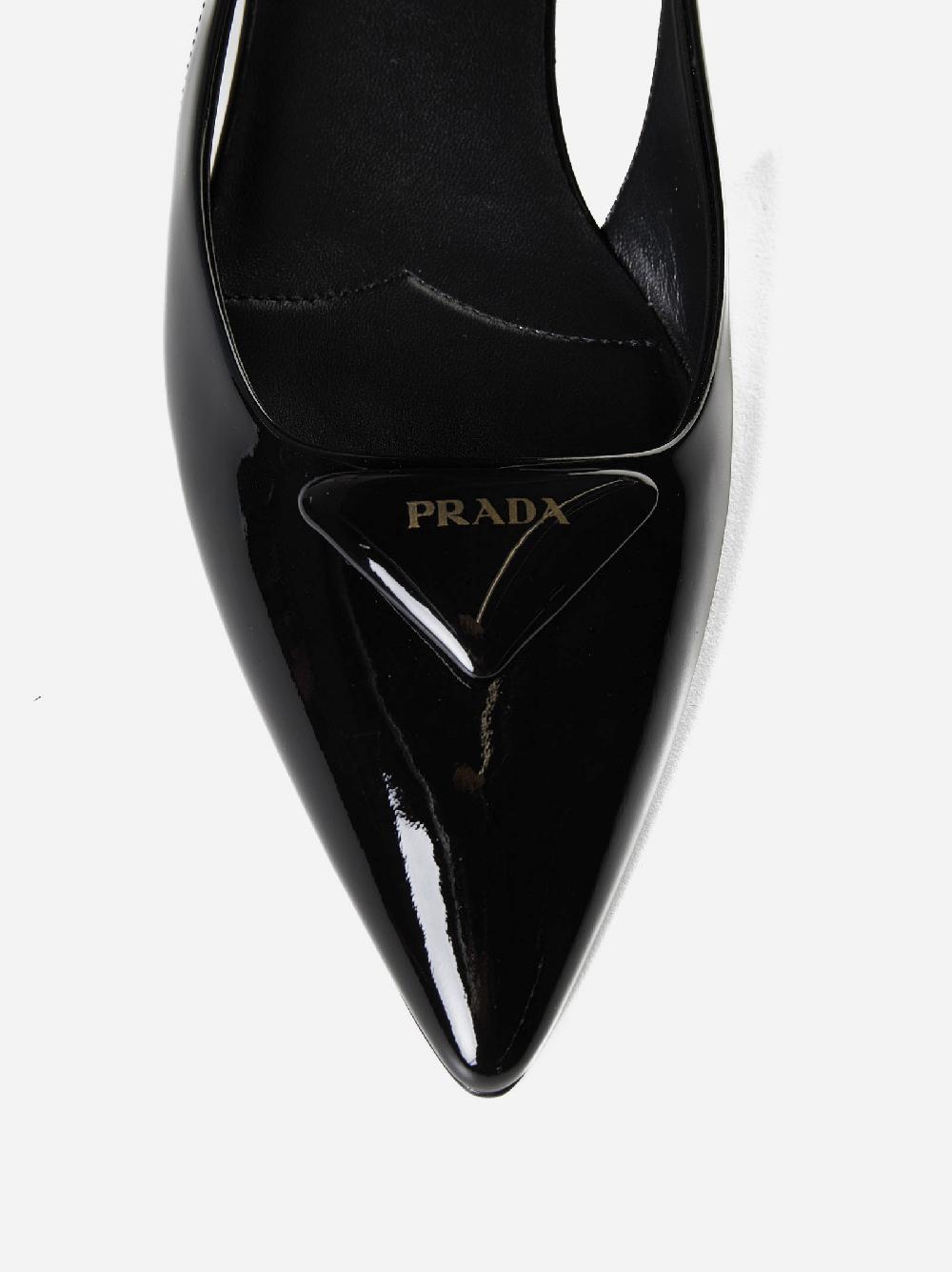 PRADA Slingback in vernice In Linea