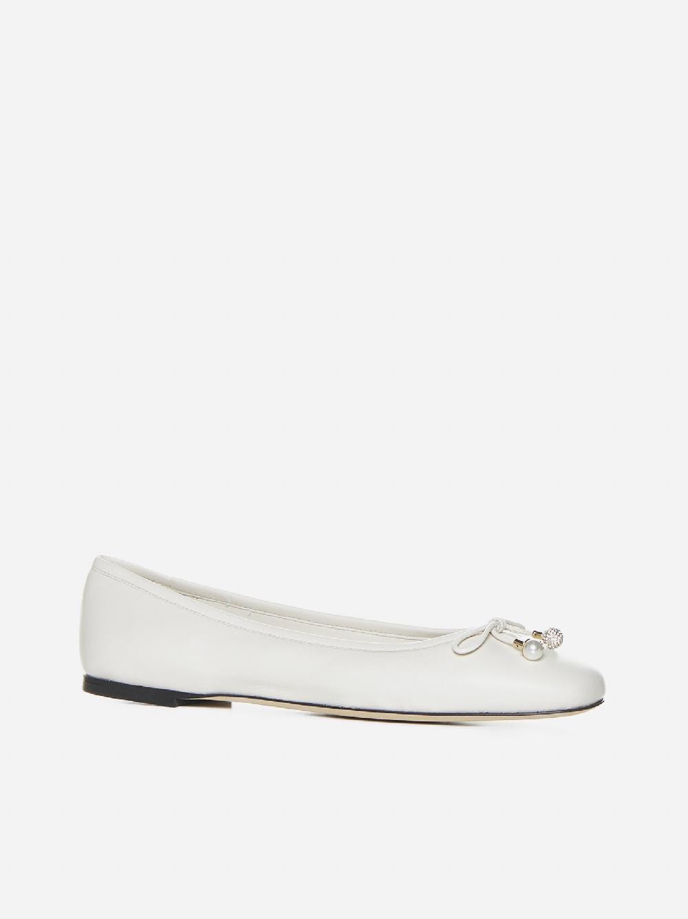 JIMMY CHOO Ballerine Elme in pelle Nuovo
