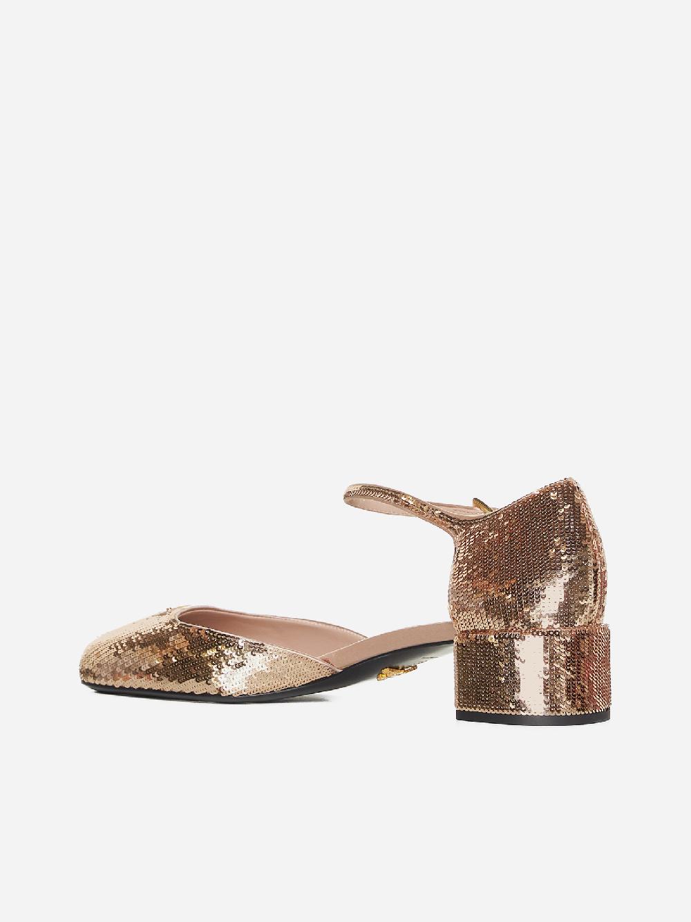 PRADA Decollete’ Mary Jane in paillettes Promozione
