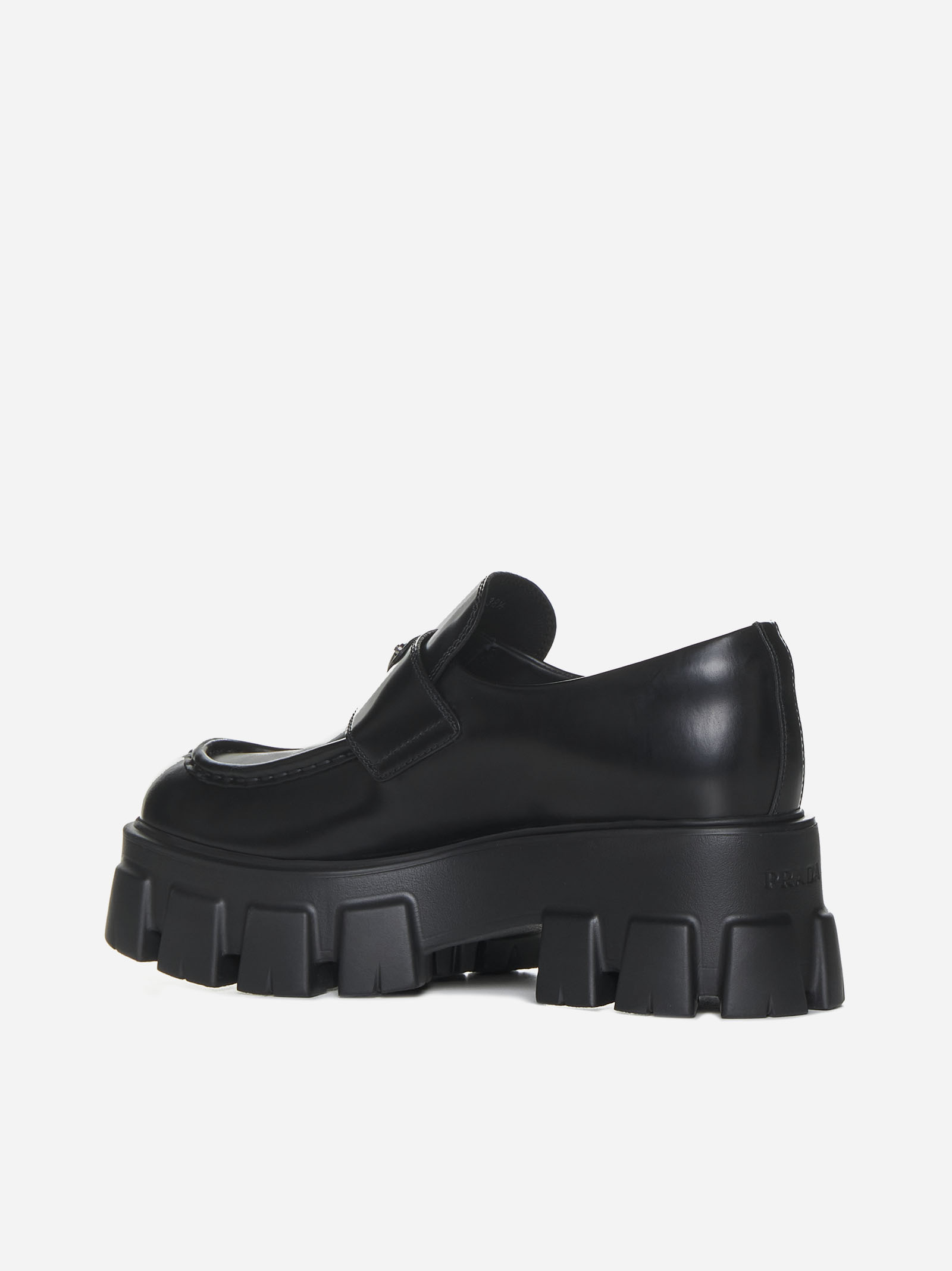 PRADA Mocassini Monolith in pelle Negozi Online