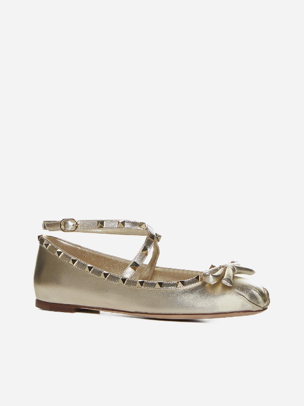 VALENTINO GARAVANI Ballerine Rockstud in pelle Shopping Online