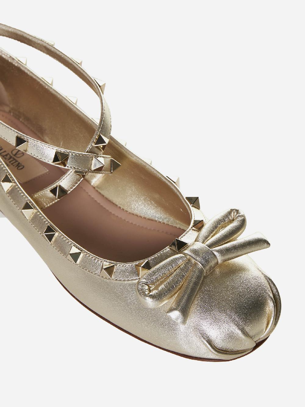 VALENTINO GARAVANI Ballerine Rockstud in pelle Shopping Online