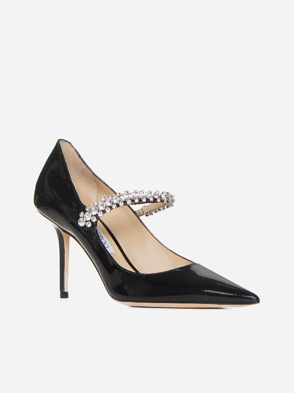 JIMMY CHOO Decollete’ Bing in vernice con cristalli Affare Del Giorno