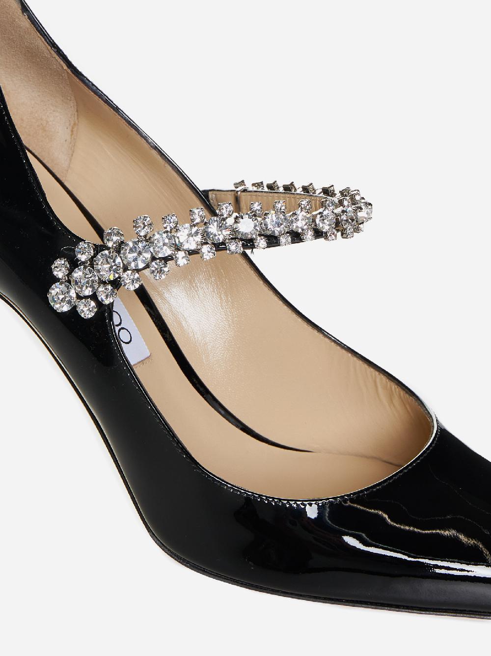 JIMMY CHOO Decollete’ Bing in vernice con cristalli Affare Del Giorno