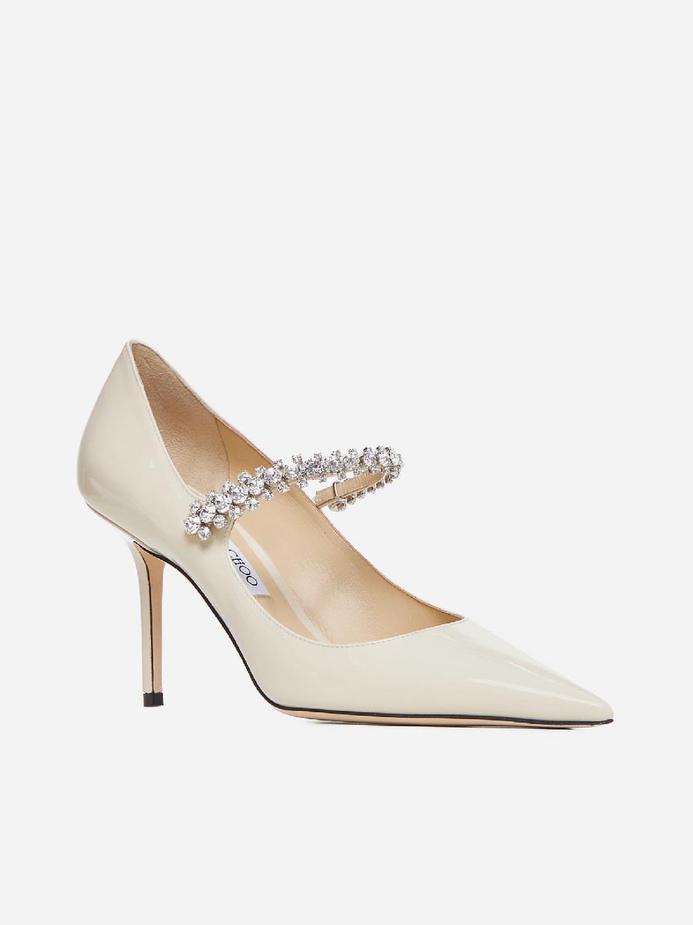JIMMY CHOO Decollete’ Bing in vernice con cristalli Fino al 55% di sconto