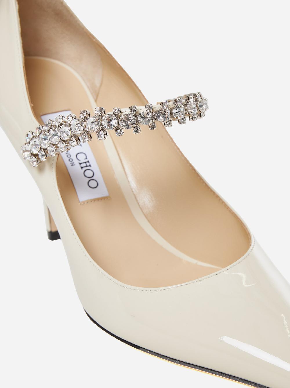 JIMMY CHOO Decollete’ Bing in vernice con cristalli Fino al 55% di sconto