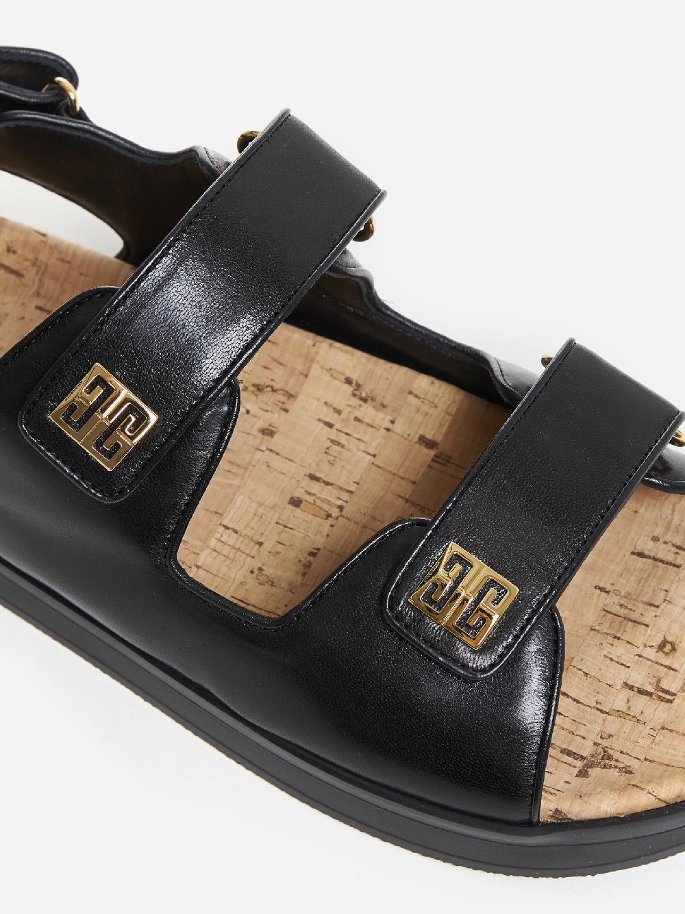 GIVENCHY Sandali flat in pelle 4G 2025