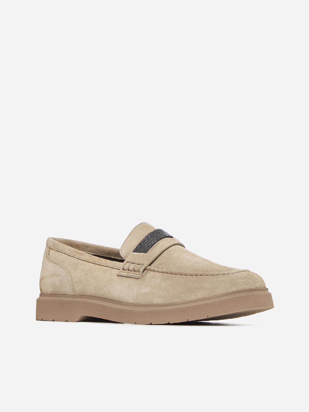 BRUNELLO CUCINELLI Mocassini in pelle scamosciata Italy