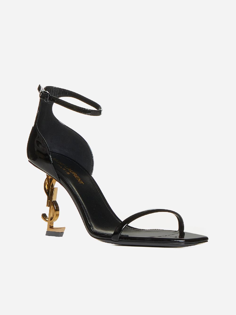 SAINT LAURENT Sandali Opyum YSL in vernice Spedizione Gratuita