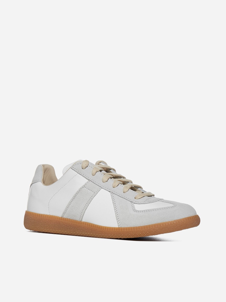 MAISON MARGIELA Sneakers Replica in pelle e suede Vendita