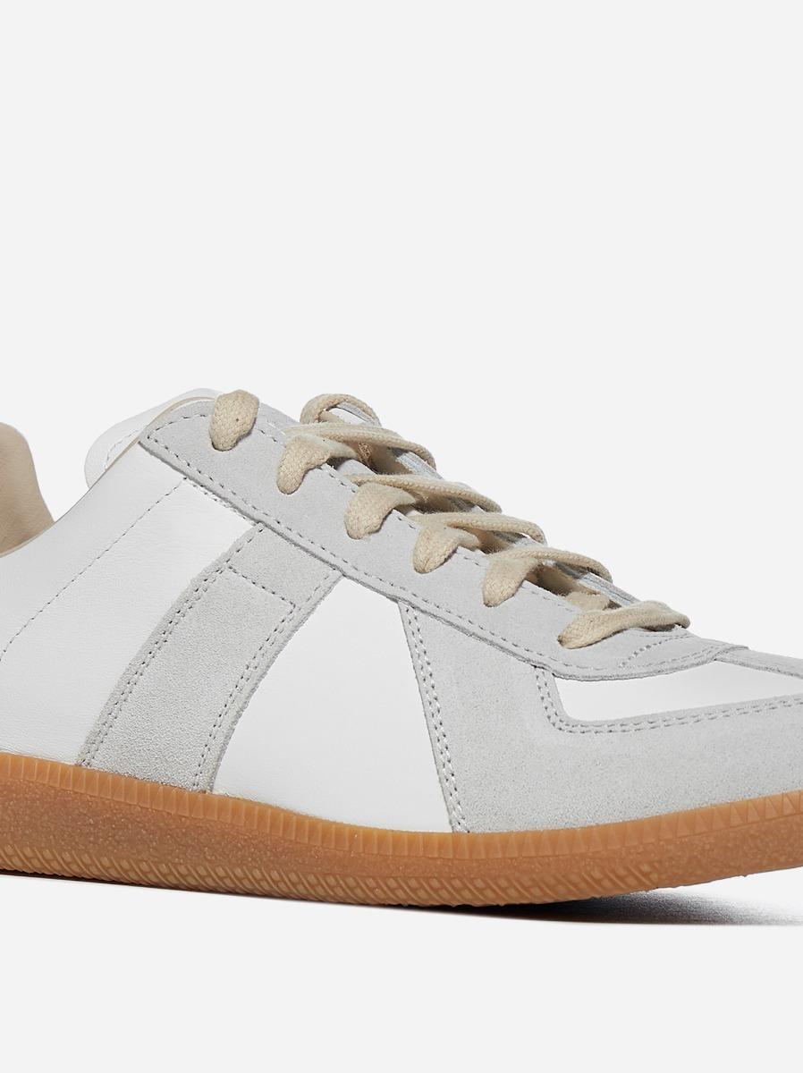 MAISON MARGIELA Sneakers Replica in pelle e suede Vendita