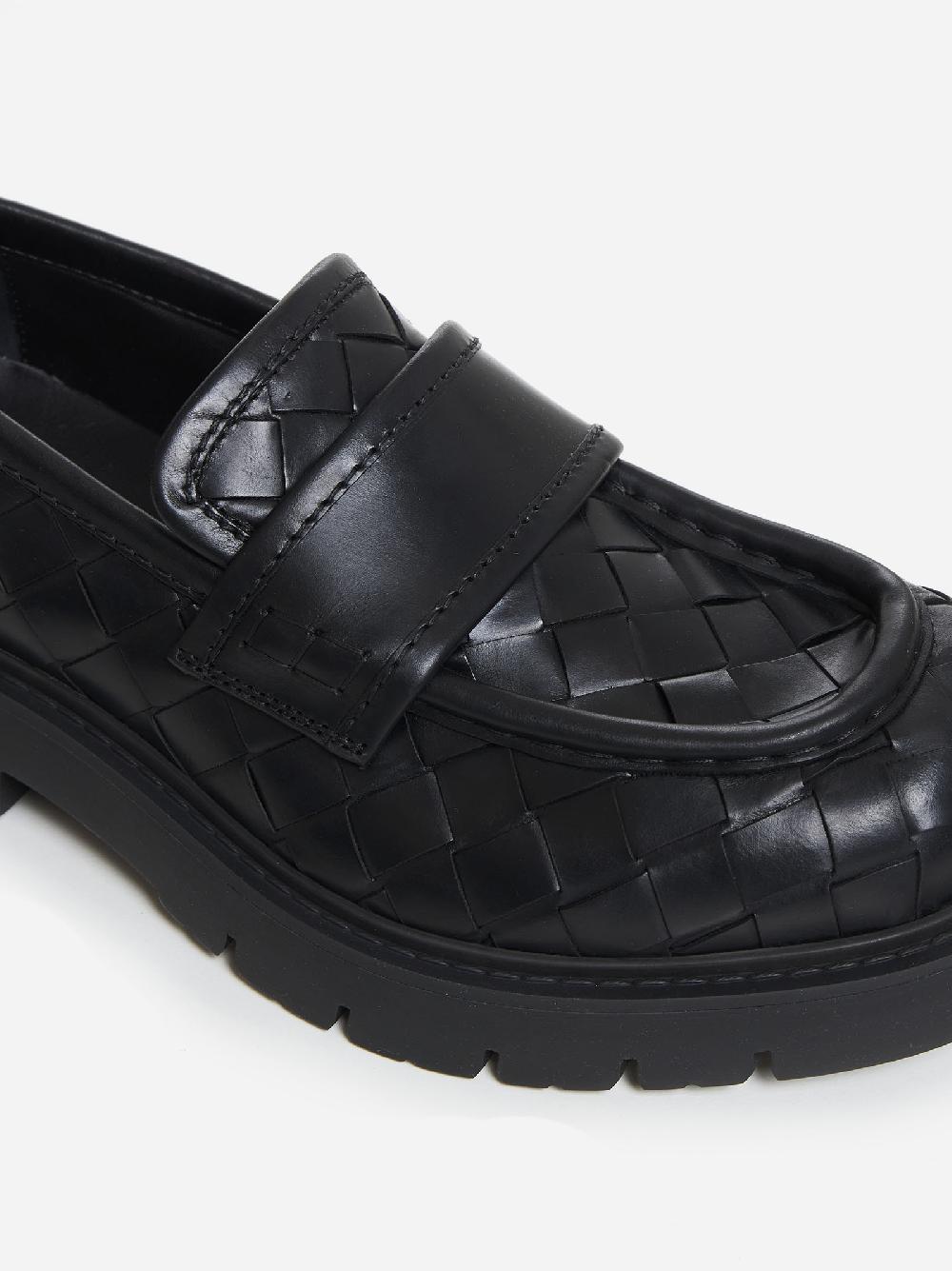 BOTTEGA VENETA Mocassini Haddock in pelle Intrecciato Promozione Limitata