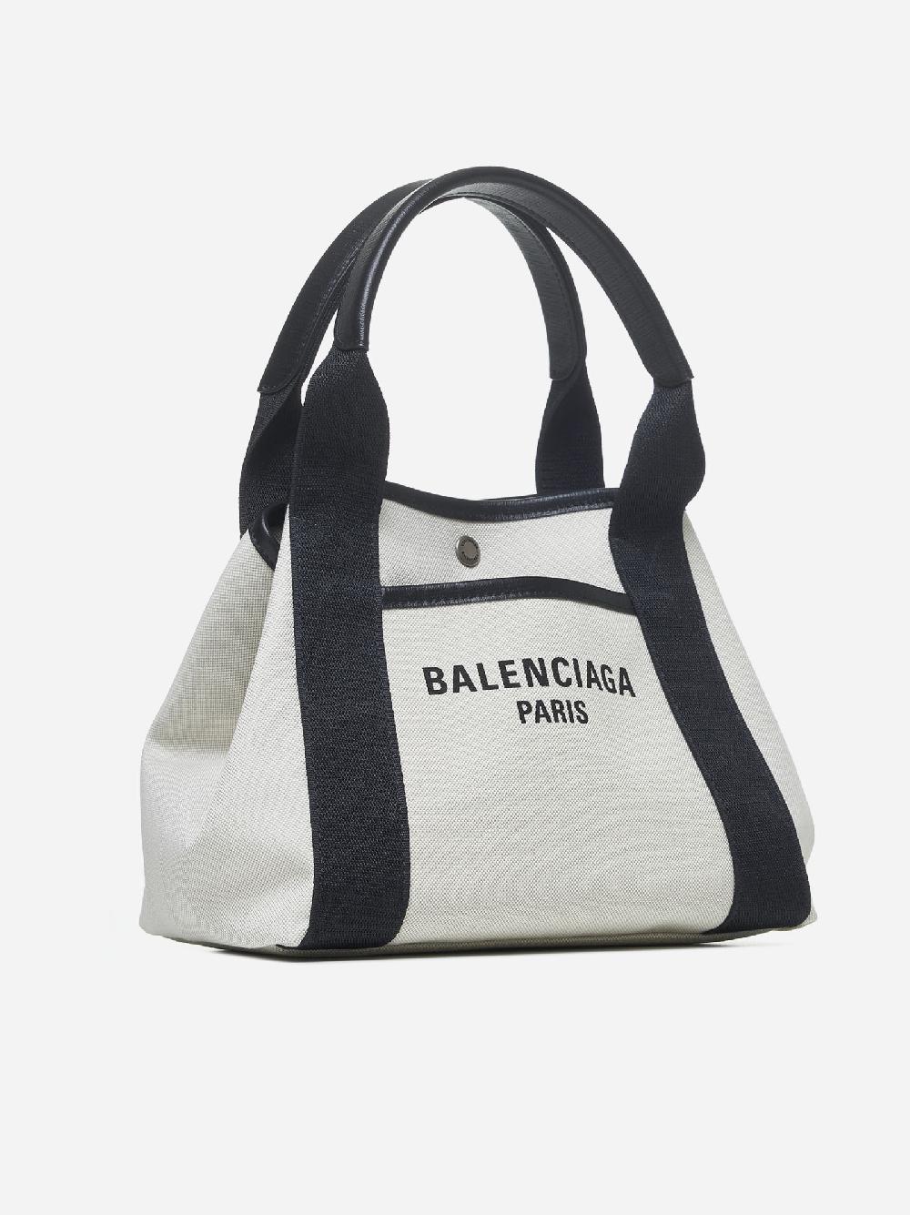 BALENCIAGA Borsa tote Biarritz piccola in tela Fino Al -60%