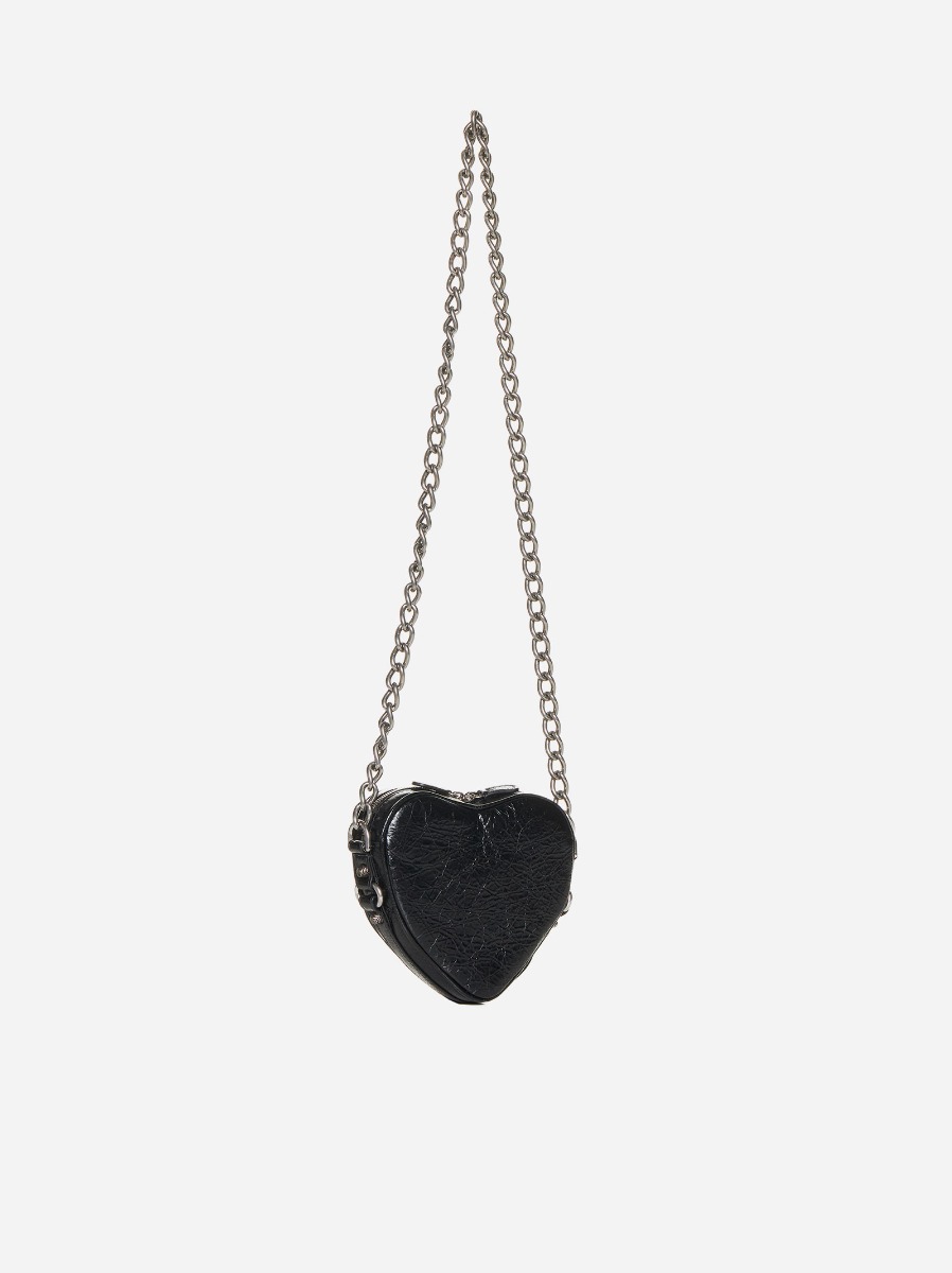 BALENCIAGA Borsa Cagole Heart Mini in pelle Shopping Online