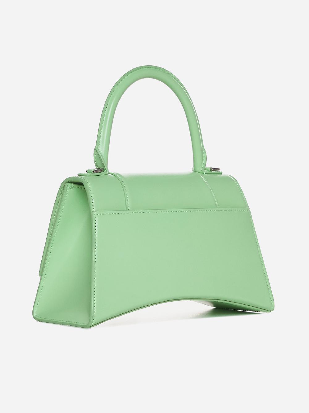 BALENCIAGA Borsa Hourglass Small in pelle Sconto