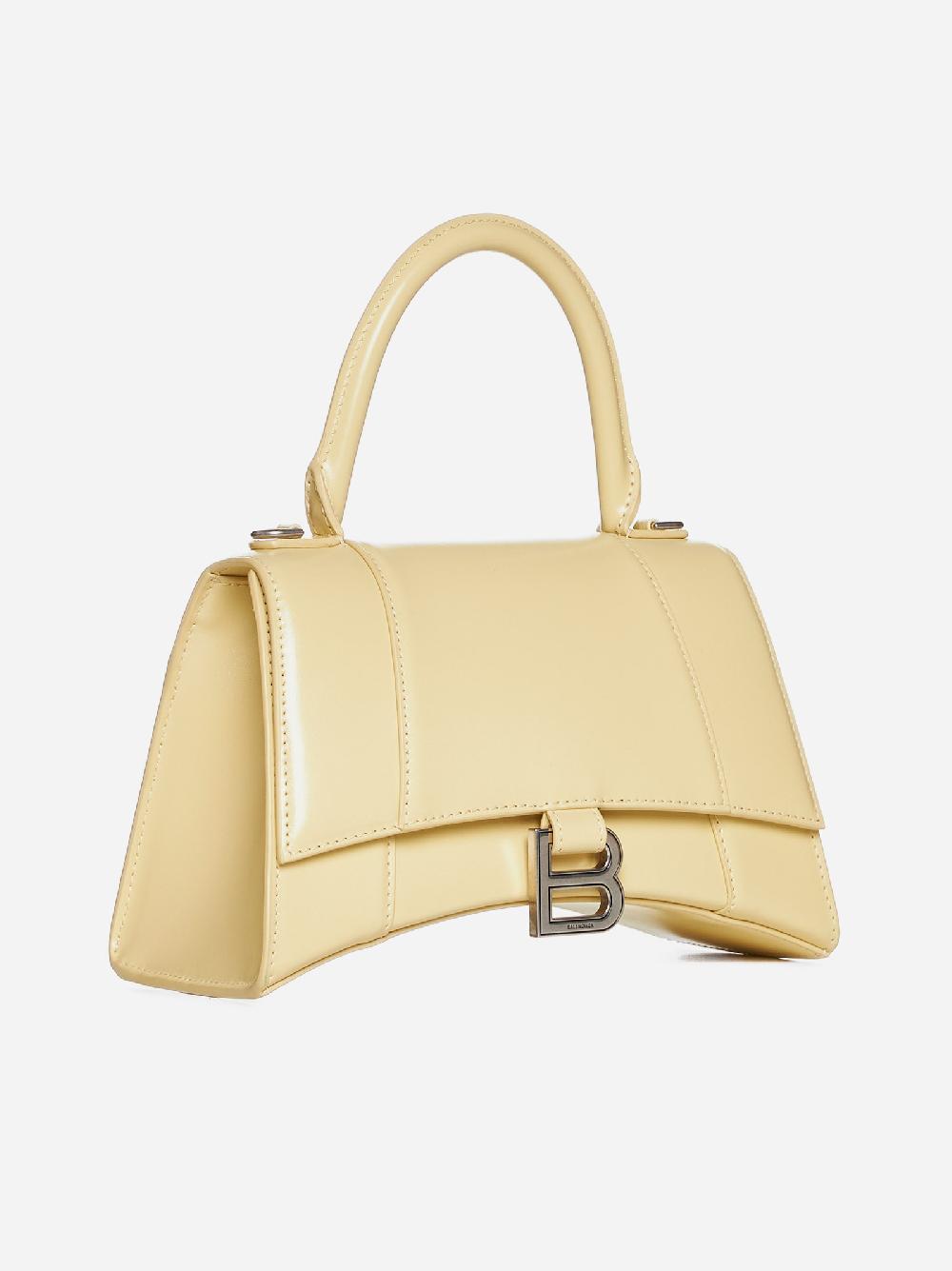 BALENCIAGA Borsa Hourglass Small in pelle Offerta