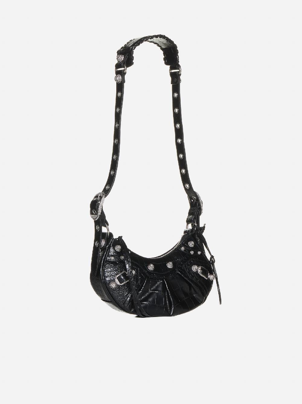 BALENCIAGA Borsa Le Cagole XS in pelle effetto coccodrillo Offerte