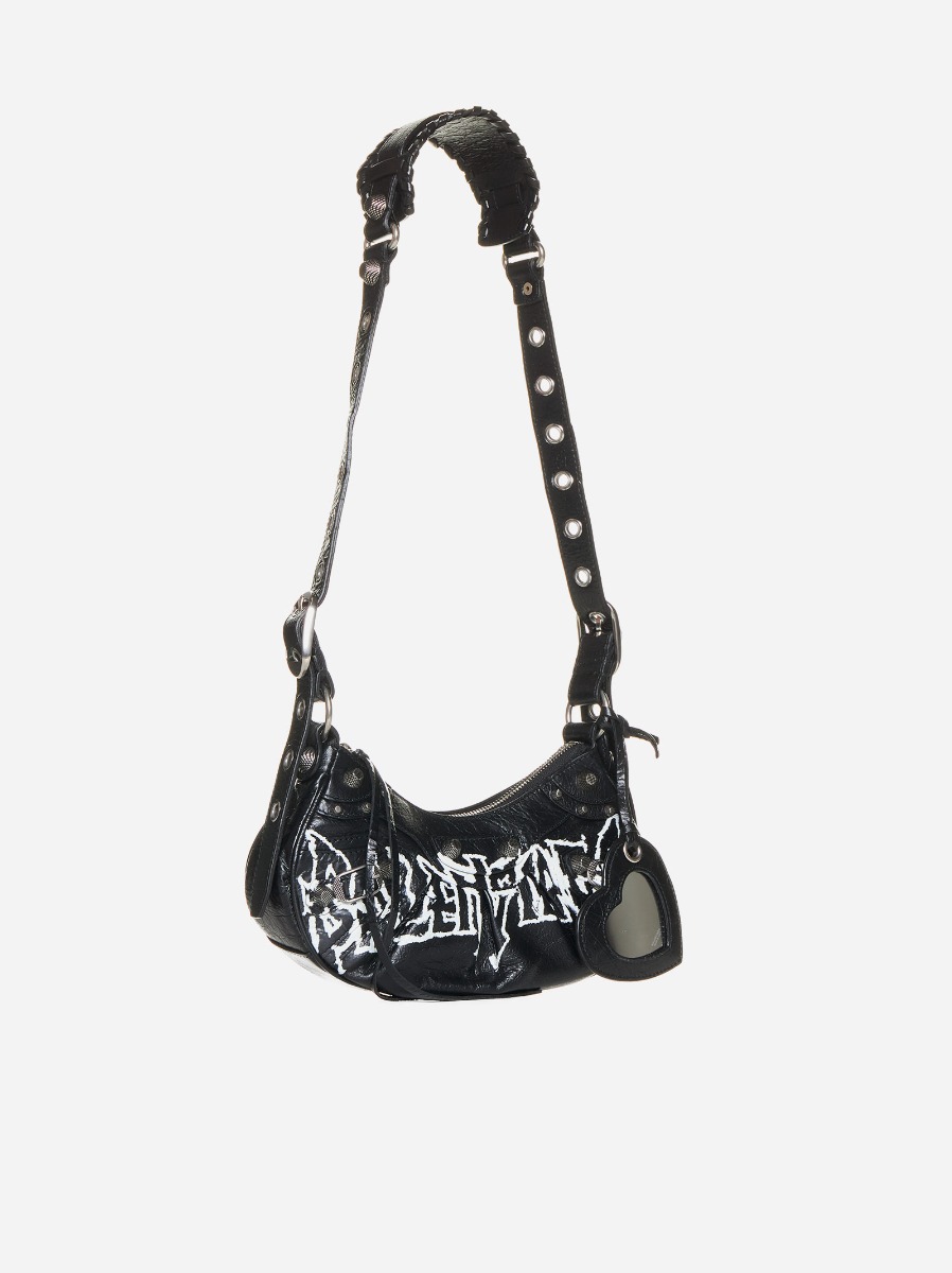 BALENCIAGA Borsa Le Cagole XS in pelle con logo Saldi Di Fabbrica