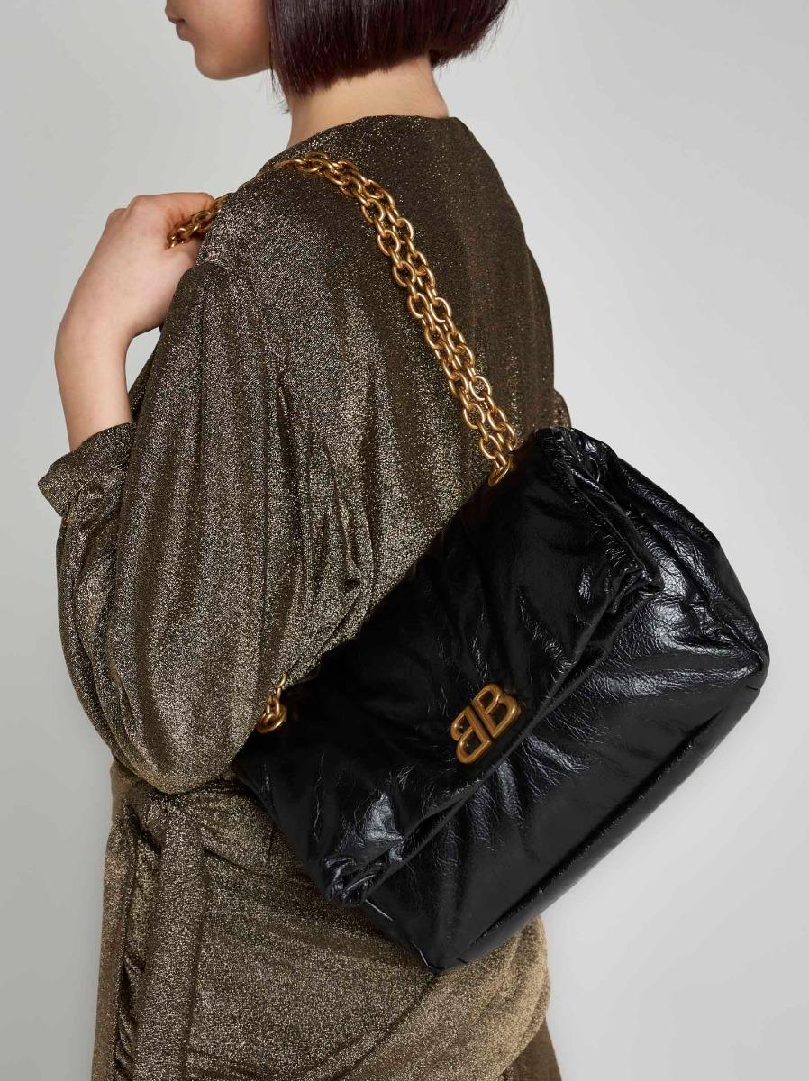 BALENCIAGA Borsa Monaco piccola in pelle Vendite Flash