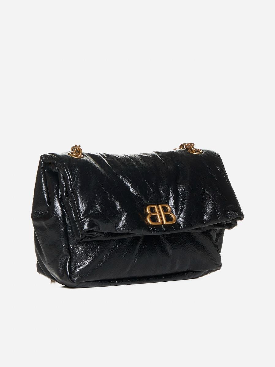 BALENCIAGA Borsa Monaco piccola in pelle Vendite Flash