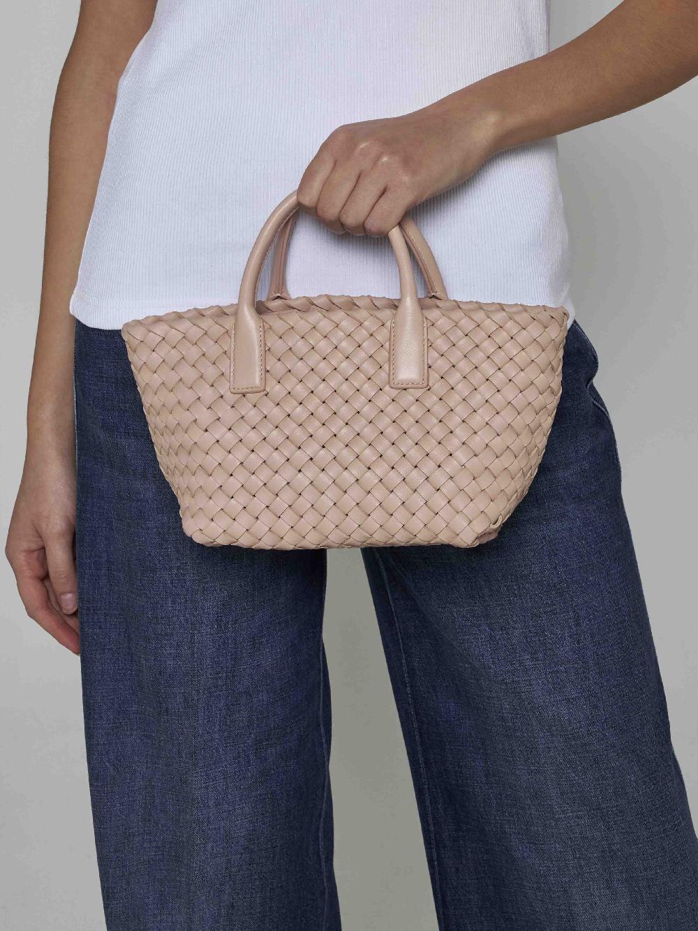 BOTTEGA VENETA Borsa Cabat mini in pelle Intreccio Qualità
