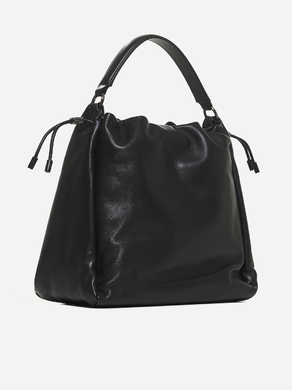 BRUNELLO CUCINELLI Borsa a secchiello in pelle Vendita