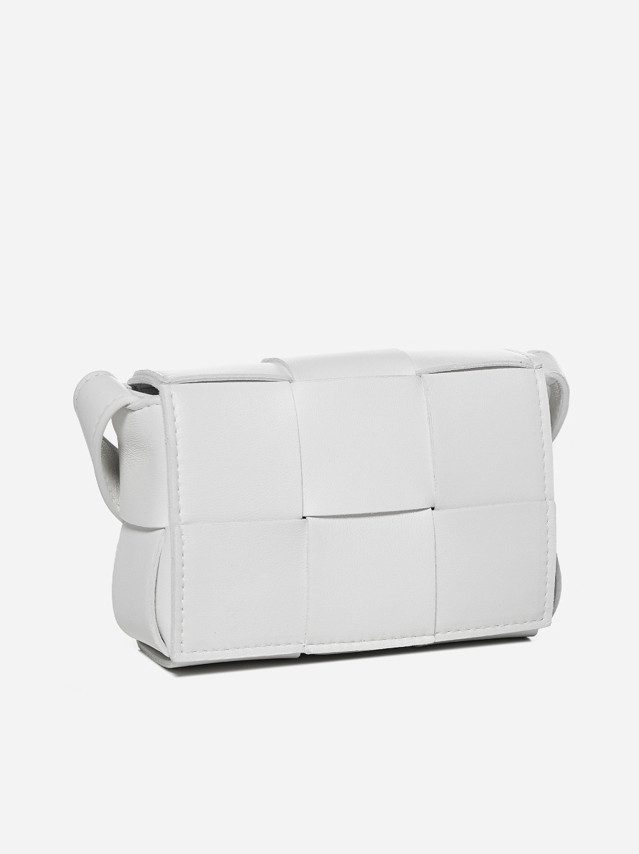 BOTTEGA VENETA Borsa Candy Cassette in pelle Intreccio Spedizione Gratuita
