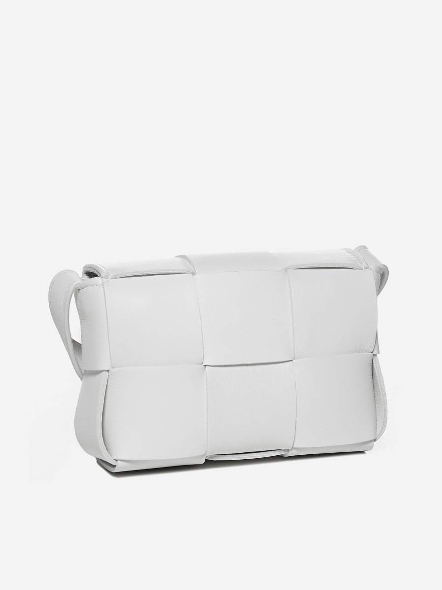 BOTTEGA VENETA Borsa Candy Cassette in pelle Intreccio Spedizione Gratuita