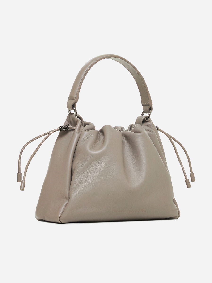 BRUNELLO CUCINELLI Borsa a secchiello piccola in pelle Negozi Online