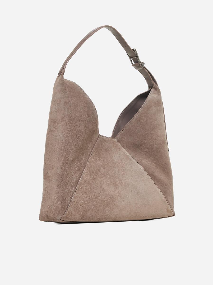 BRUNELLO CUCINELLI Borsa hobo in suede Convenienza