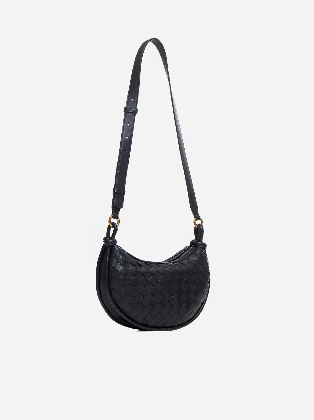 BOTTEGA VENETA Borsa Messenger Gemelli in pelle Intrecciato Sconto