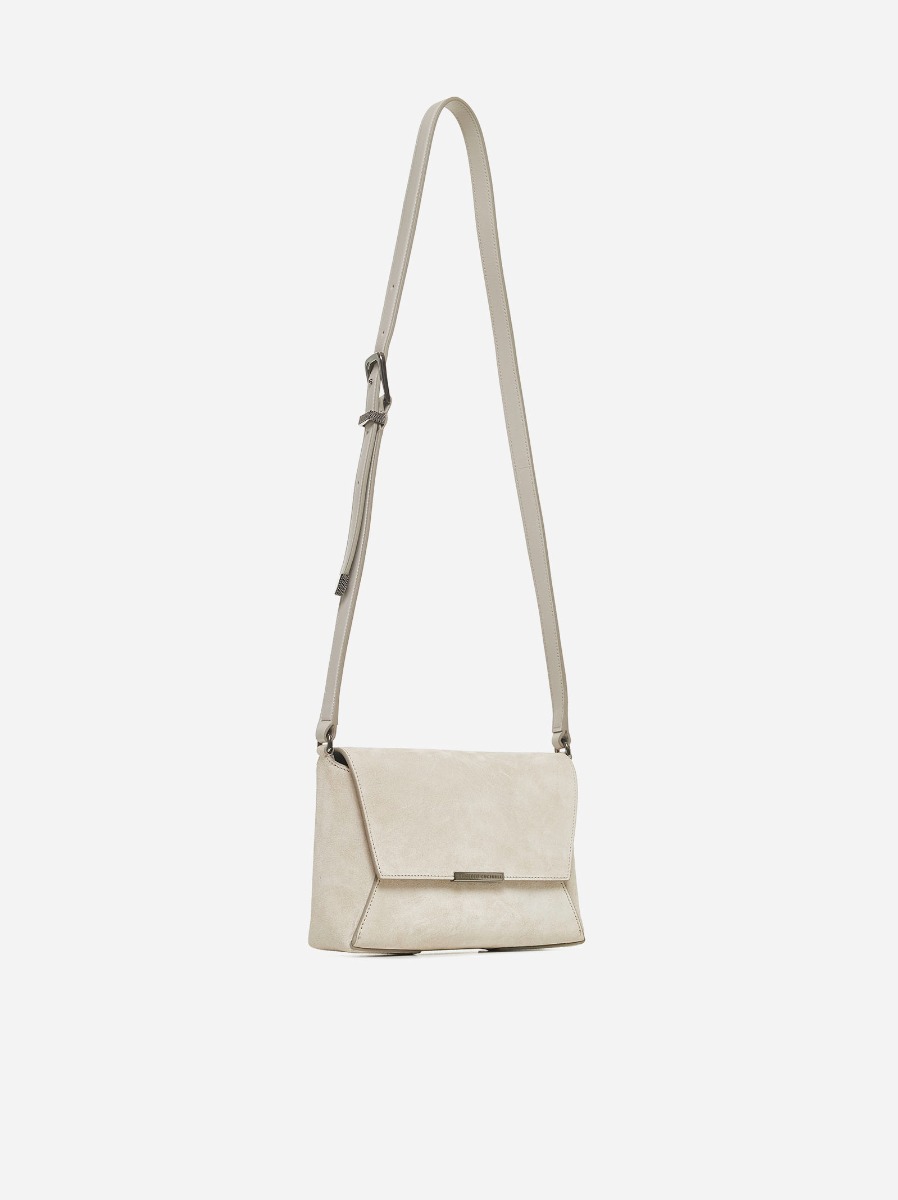BRUNELLO CUCINELLI Borsa a tracolla in suede Offerta