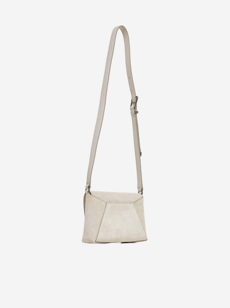 BRUNELLO CUCINELLI Borsa a tracolla in suede Offerta