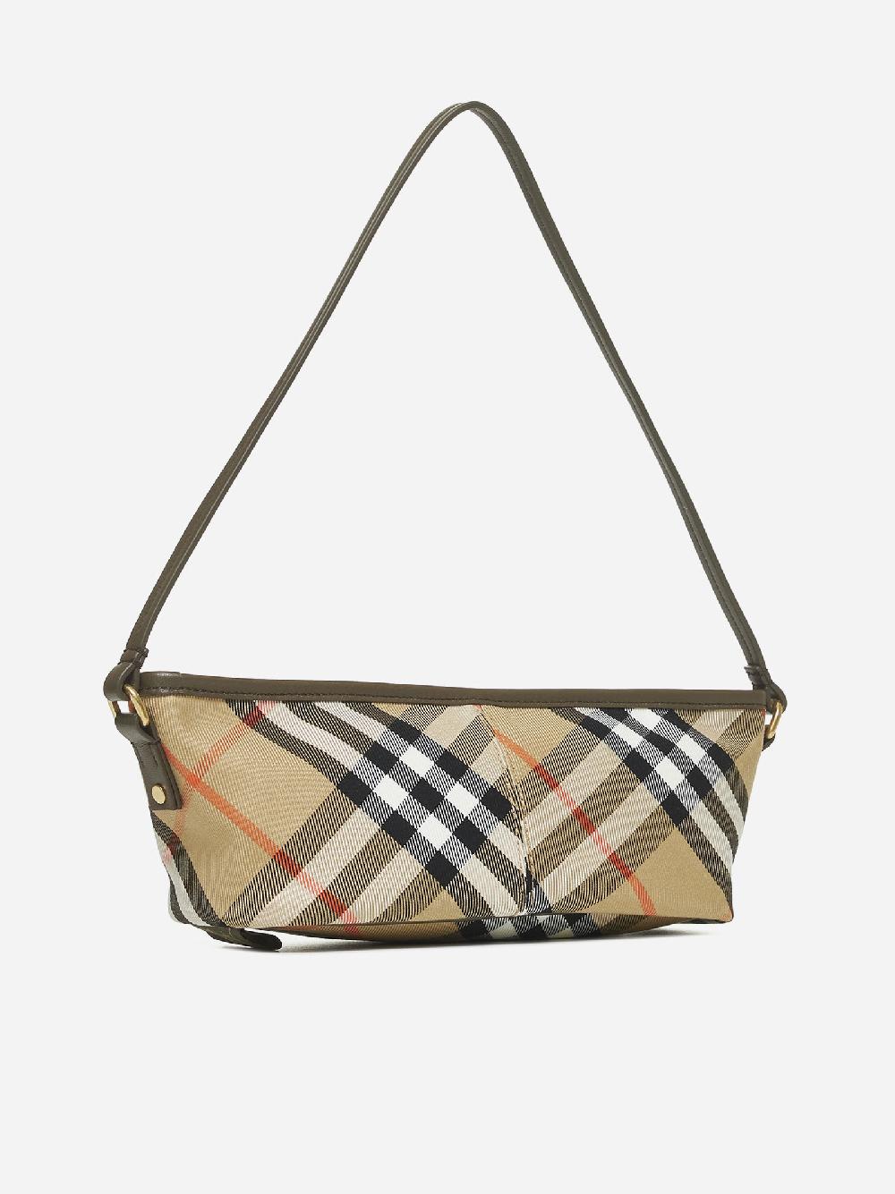 BURBERRY Borsa Baguette in tela check Online