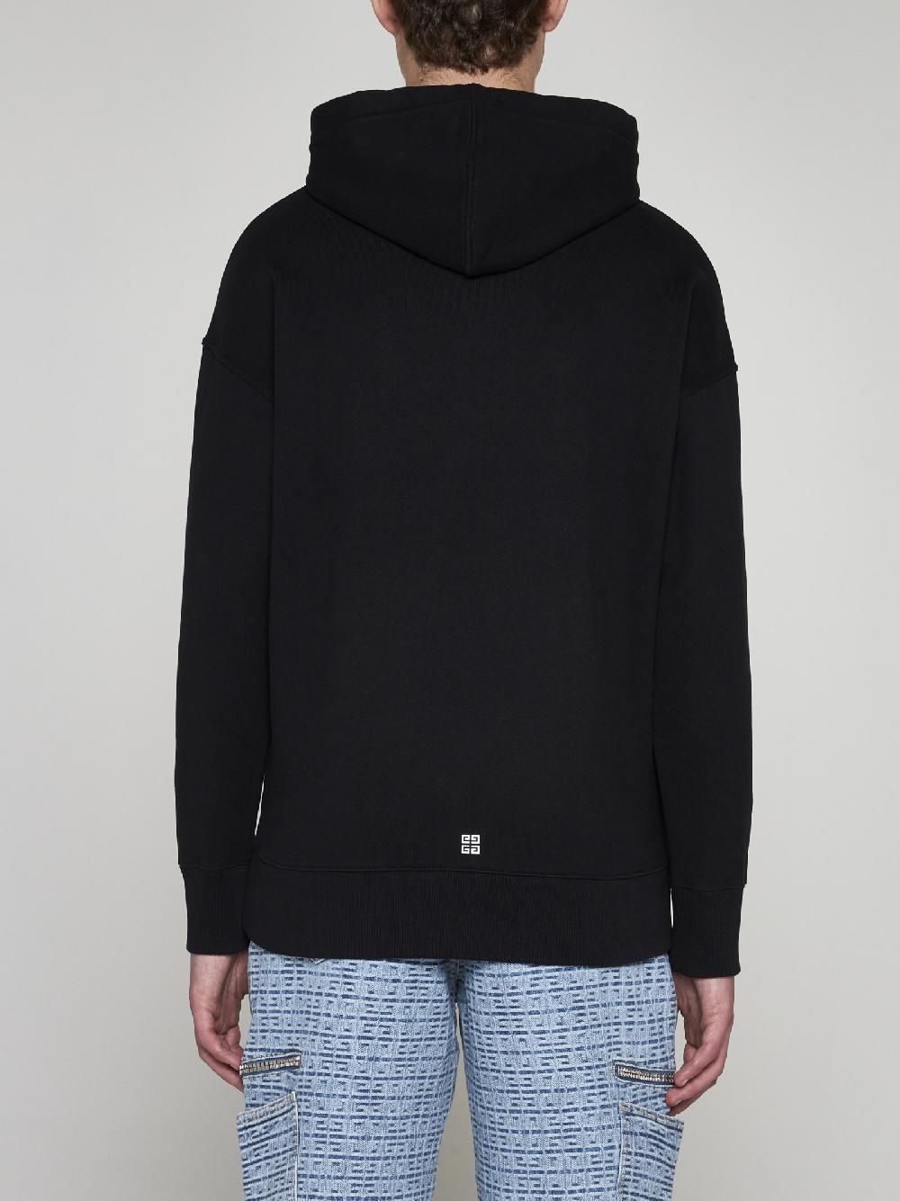 GIVENCHY Felpa in cotone con cappuccio e logo Spedizione Gratuita