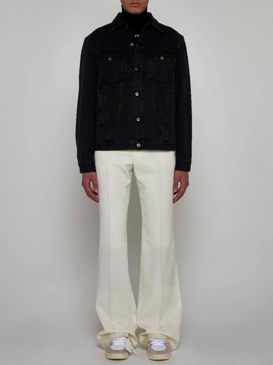 OFF WHITE Giacca in denim con logo Negozi Online