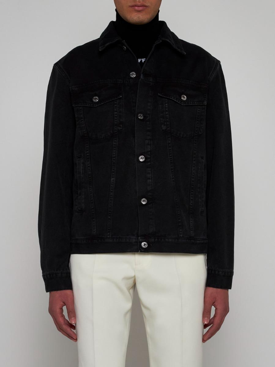 OFF WHITE Giacca in denim con logo Negozi Online