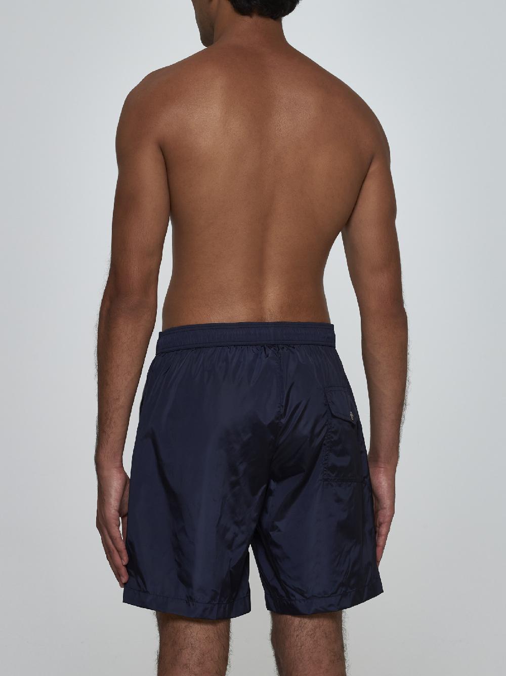 MONCLER Shorts da mare con logo Promozione Limitata