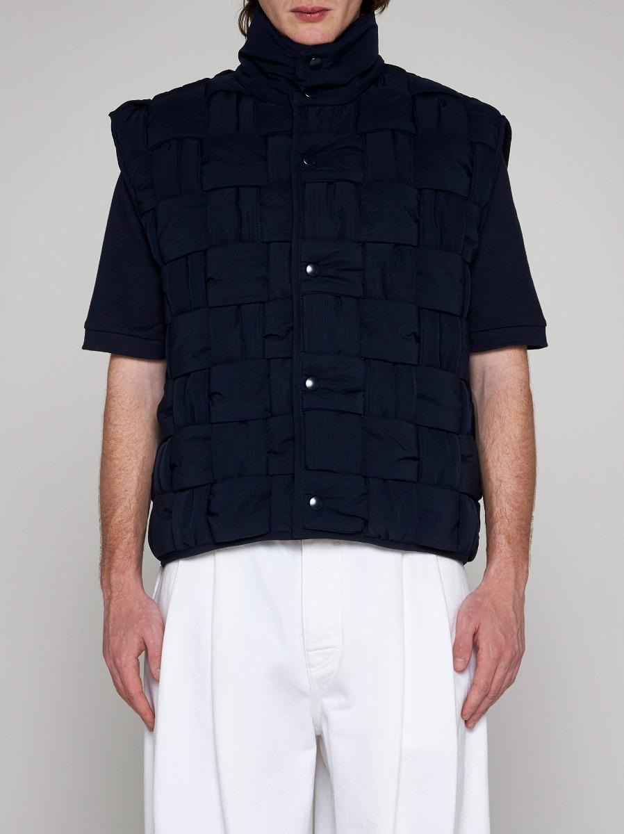 BOTTEGA VENETA Gilet in nylon Intrecciato Shopping Online