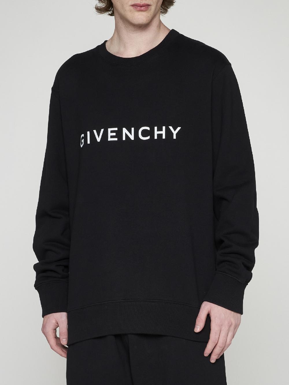 GIVENCHY Felpa in cotone con logo Economico